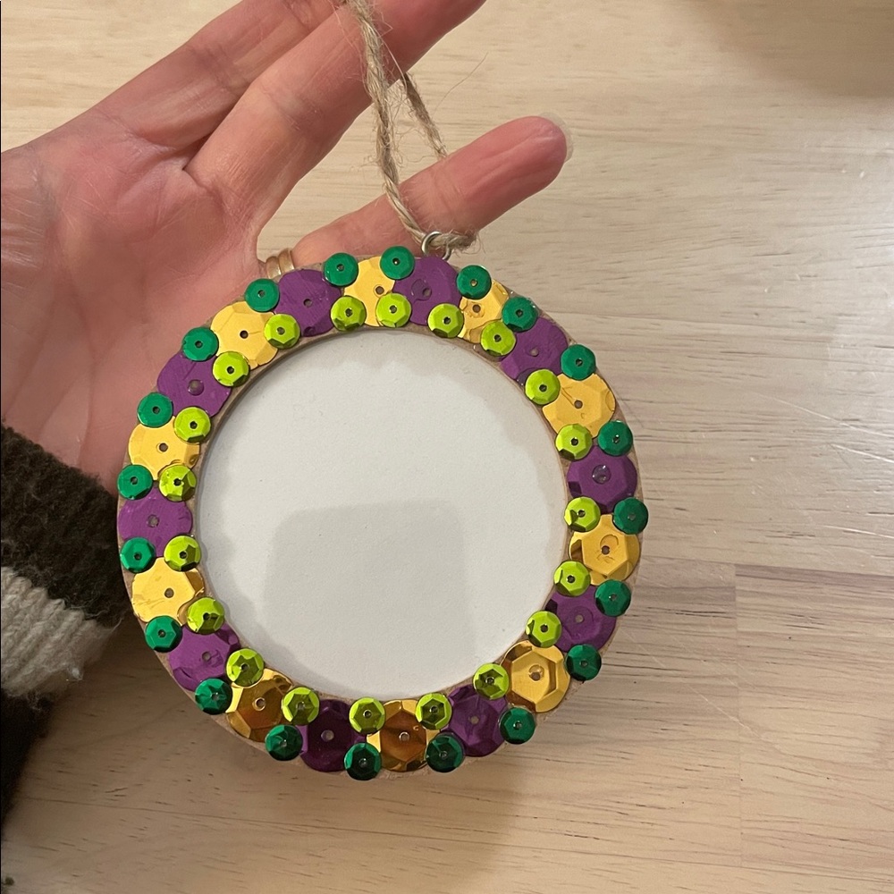 Photo Holder Sequins Ornament